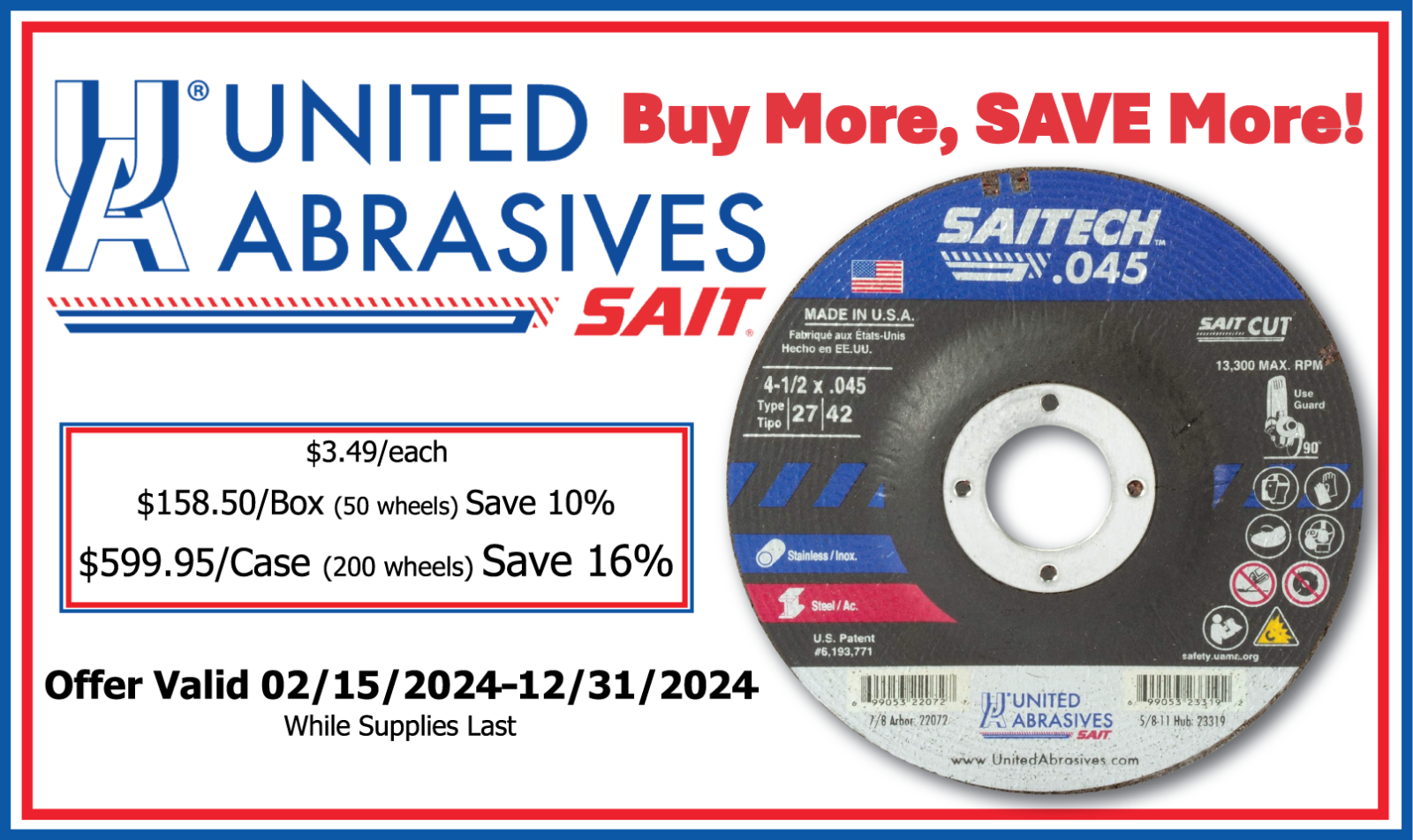 United Abrasives: Buy More, Save More